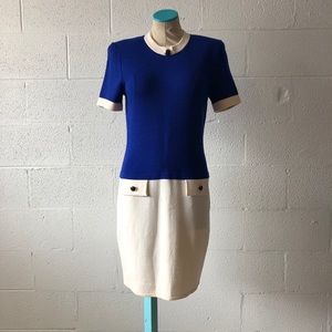 St. John vintage colorblock sweater dress sz: 4